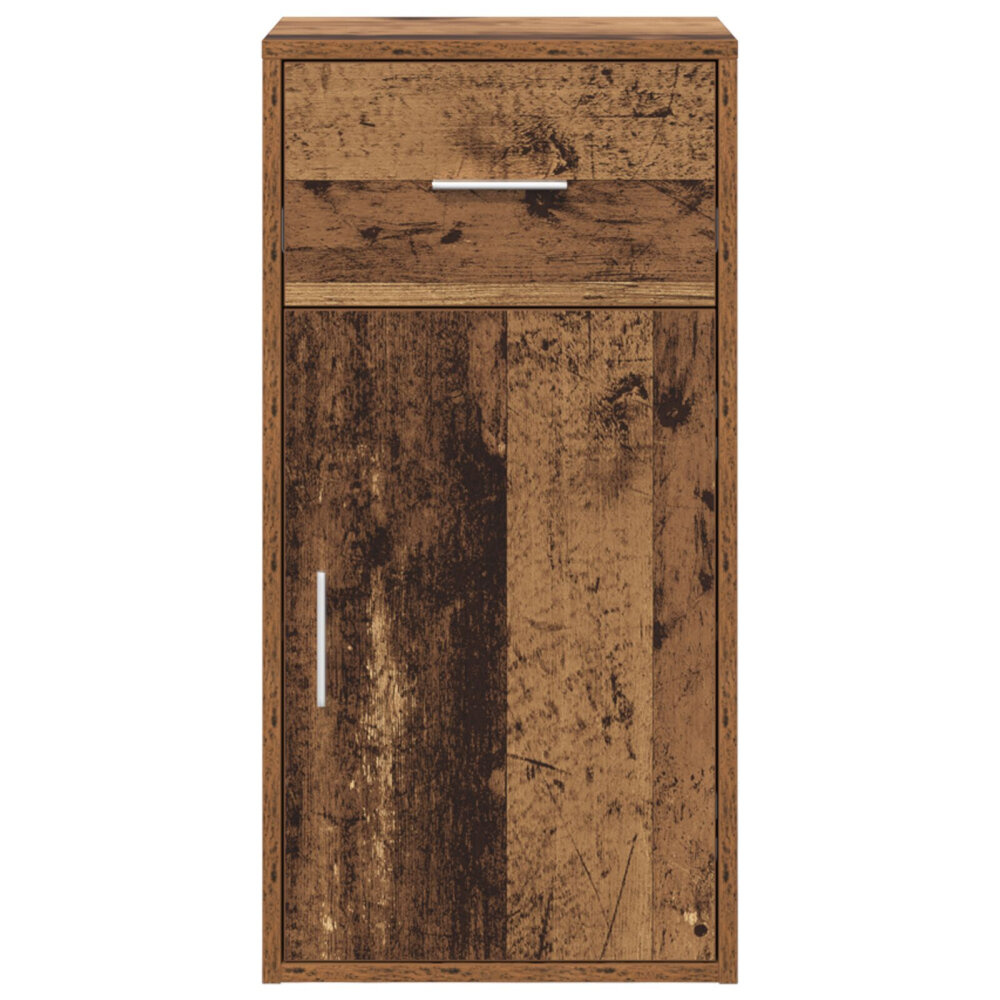 VidaXL Bruine Opbergrek Oud hout Bewerkt hout Middelgroot Opslag