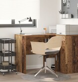 VidaXL Schrijftafel Oude Hout Bewerkt Hout Klein Opslag