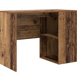 VidaXL Schrijftafel Oude Hout Bewerkt Hout Klein Opslag