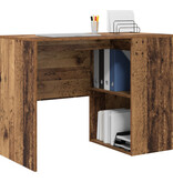 VidaXL Schrijftafel Oude Hout Bewerkt Hout Klein Opslag
