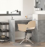 VidaXL Schrijfbureau Betonnen grijs Houtcomposiet Compact Opslag