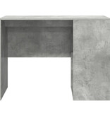VidaXL Schrijfbureau Betonnen grijs Houtcomposiet Compact Opslag