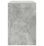 VidaXL Schrijfbureau Betonnen grijs Houtcomposiet Compact Opslag