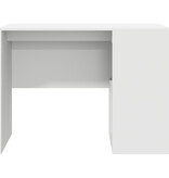 VidaXL Schrijfbureau Wit Bewerkt hout Middelgroot Opslag