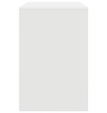 VidaXL Schrijfbureau Wit Bewerkt hout Middelgroot Opslag