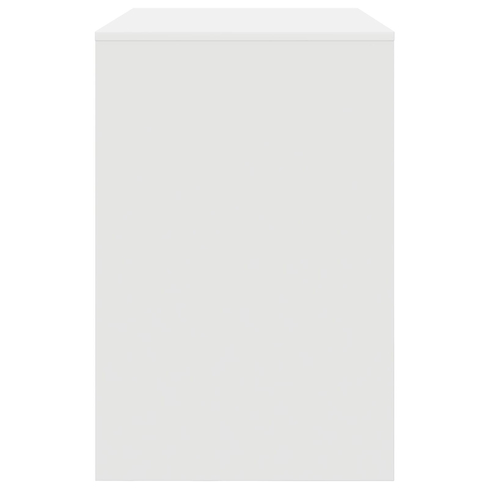 VidaXL Schrijfbureau Wit Bewerkt hout Middelgroot Opslag