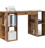 VidaXL Bruin Schrijfbureau Oude Hout Massief Gerecycled Hout Standaard