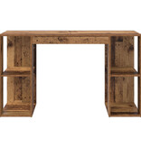 VidaXL Bruin Schrijfbureau Oude Hout Massief Gerecycled Hout Standaard