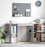VidaXL Grijs Computerbureau Beton grijs