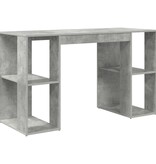 VidaXL Grijs Computerbureau Beton grijs