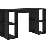 VidaXL Zwart Eiken Bureau Zwart Eiken MDF Middelgroot Rechthoekig