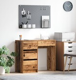 VidaXL Oude Houten Schrijfbureau Oude Hout Bewerkt Hout Gemiddeld