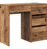 VidaXL Oude Houten Schrijfbureau Oude Hout Bewerkt Hout Gemiddeld