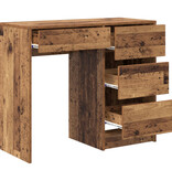 VidaXL Oude Houten Schrijfbureau Oude Hout Bewerkt Hout Gemiddeld