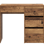 VidaXL Oude Houten Schrijfbureau Oude Hout Bewerkt Hout Gemiddeld