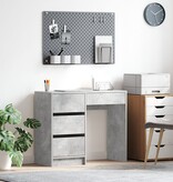 VidaXL Grijs Schrijfbureau Betonnen grijs Beton Standaard Opslag