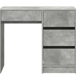 VidaXL Grijs Schrijfbureau Betonnen grijs Beton Standaard Opslag