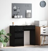 VidaXL Zwart Eiken Schrijfbureau Zwart eiken Spaanplaat, laminaat Compact