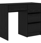 VidaXL Zwart Eiken Schrijfbureau Zwart eiken Spaanplaat, laminaat Compact