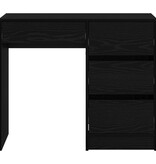 VidaXL Zwart Eiken Schrijfbureau Zwart eiken Spaanplaat, laminaat Compact