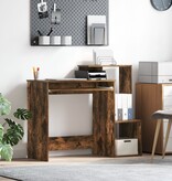 VidaXL Gerookt Eiken Computerbureau Gerookt eiken Geperst hout Standaard