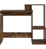 VidaXL Gerookt Eiken Computerbureau Gerookt eiken Geperst hout Standaard