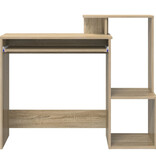 VidaXL Sonoma Eiken Computer Bureau Sonoma eiken MDF met eikenfineer