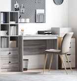 VidaXL Grijs Schrijfbureau Grijze sonoma Engineered hout 90 x 50 x 76 cm