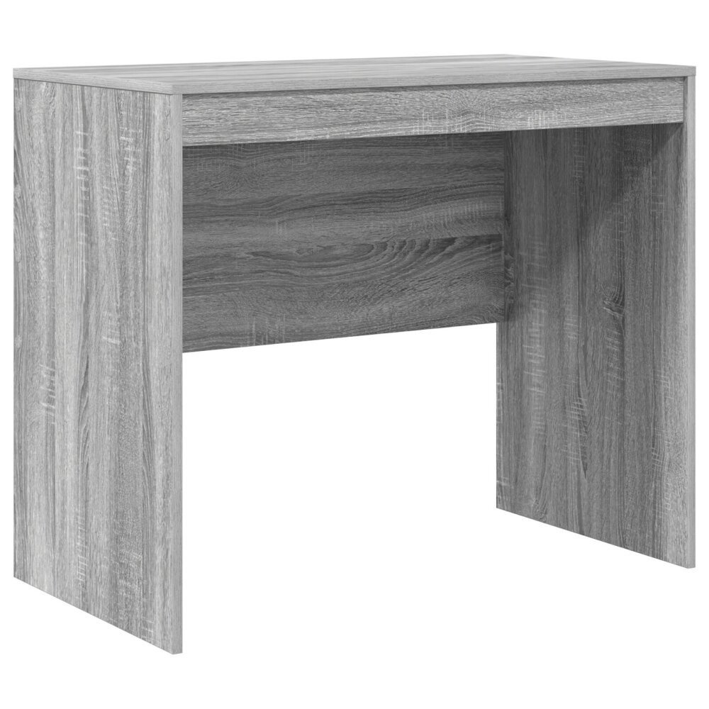VidaXL Grijs Schrijfbureau Grijze sonoma Engineered hout 90 x 50 x 76 cm