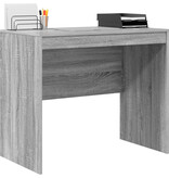 VidaXL Grijs Schrijfbureau Grijze sonoma Engineered hout 90 x 50 x 76 cm