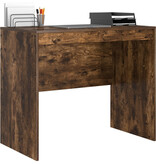 VidaXL Computerbureau Gerookt Eiken Samengesteld Hout 90 x 50 x 76 cm