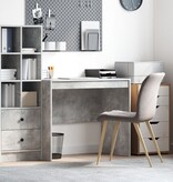 VidaXL Computerbureau Beton Grijs MDF-Plank 90 x 50 x 76 cm