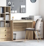 VidaXL Schrijf Bureau Sonoma eiken Spaanplaat 90 x 50 x 76 cm Eenvoudig