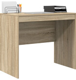 VidaXL Schrijf Bureau Sonoma eiken Spaanplaat 90 x 50 x 76 cm Eenvoudig