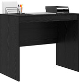 VidaXL Zwart Eiken Schrijfbureau Zwart Eiken Spaanplaat 90 x 50 x 76 cm