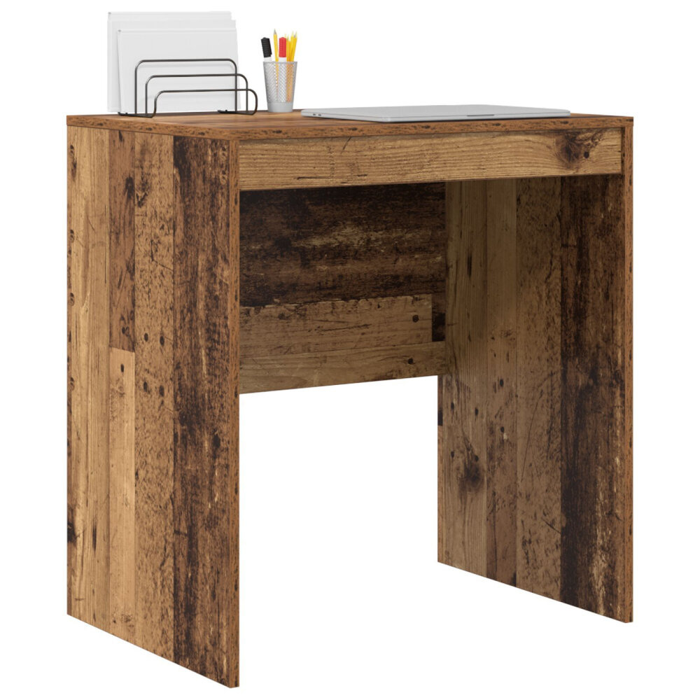VidaXL Schrijftafel Oud hout MDF 70 x 50 x 76 cm Eenvoudig