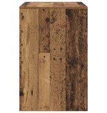 VidaXL Schrijftafel Oud hout MDF 70 x 50 x 76 cm Eenvoudig
