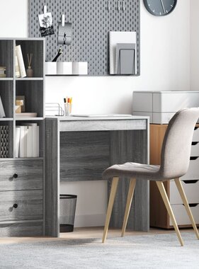 VidaXL Grijs Schrijfbureau Grijs sonoma Spaanplaat 70 x 50 x 76 cm