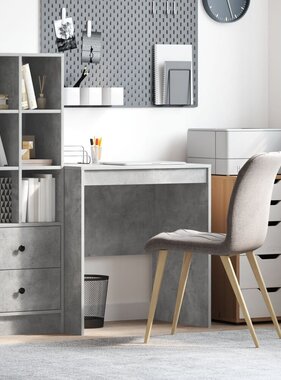 VidaXL Schrijfbureau Beton grijs MDF met betonlook 70 x 50 x 76 cm