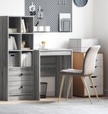 VidaXL Schrijfbureau Grijs sonoma Spaanplaat 60 x 50 x 76 cm Eenvoudig