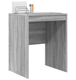 VidaXL Schrijfbureau Grijs sonoma Spaanplaat 60 x 50 x 76 cm Eenvoudig