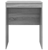 VidaXL Schrijfbureau Grijs sonoma Spaanplaat 60 x 50 x 76 cm Eenvoudig