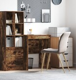 VidaXL Schrijfbureau Gerookt eiken Vervaardigd hout 60 x 50 x 76 cm