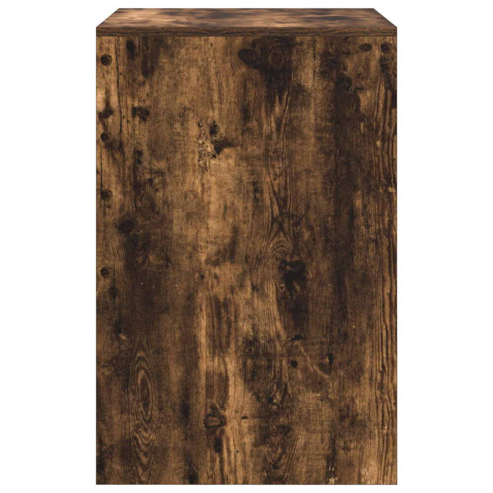 VidaXL Schrijfbureau Gerookt eiken Vervaardigd hout 60 x 50 x 76 cm