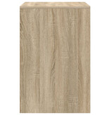 VidaXL Computerbureau Sonoma eiken Spaanplaat 60 x 50 x 76 cm