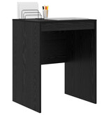 VidaXL Schrijfbureau Zwart eiken Bewerkt hout 60 x 50 x 76 cm