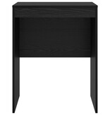 VidaXL Schrijfbureau Zwart eiken Bewerkt hout 60 x 50 x 76 cm