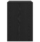 VidaXL Schrijfbureau Zwart eiken Bewerkt hout 60 x 50 x 76 cm