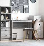VidaXL Schrijfbureau Grijs sonoma Gebonden hout 90 x 40 x 76 cm
