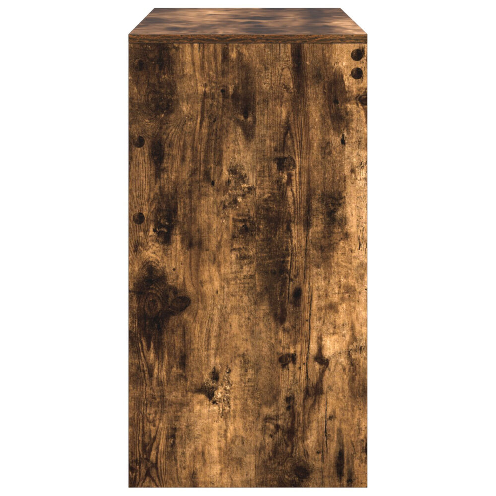 VidaXL Schrijfbureau Gerookt Eiken Bewerkt Hout 90 x 40 x 76 cm